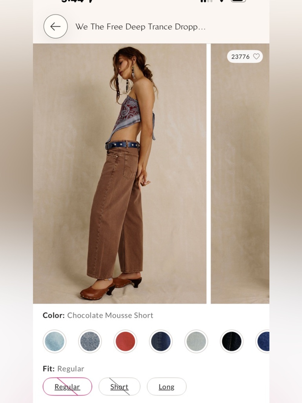 We The Free Free People Deep Trance in chocolate mousse . Size 27. Perfect. - Picture 6 of 9